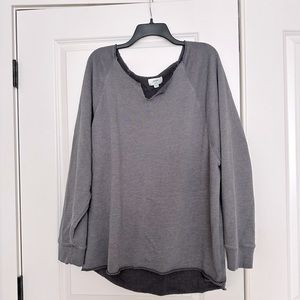 Aerie gray sweatshirt tunic.  Size XL